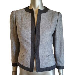 332. Vtg. Stirling Cooper Vintage Wool Blend Black & Gray Jacket - Size Medium